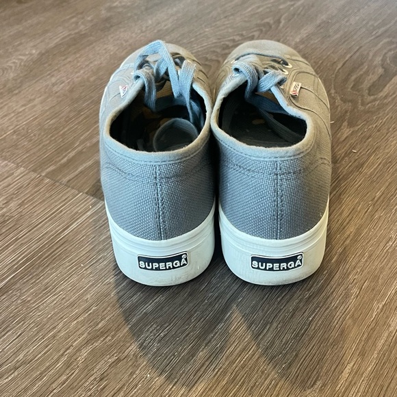 Superga 2740 Grey Platform Sneakers - Picture 6 of 7